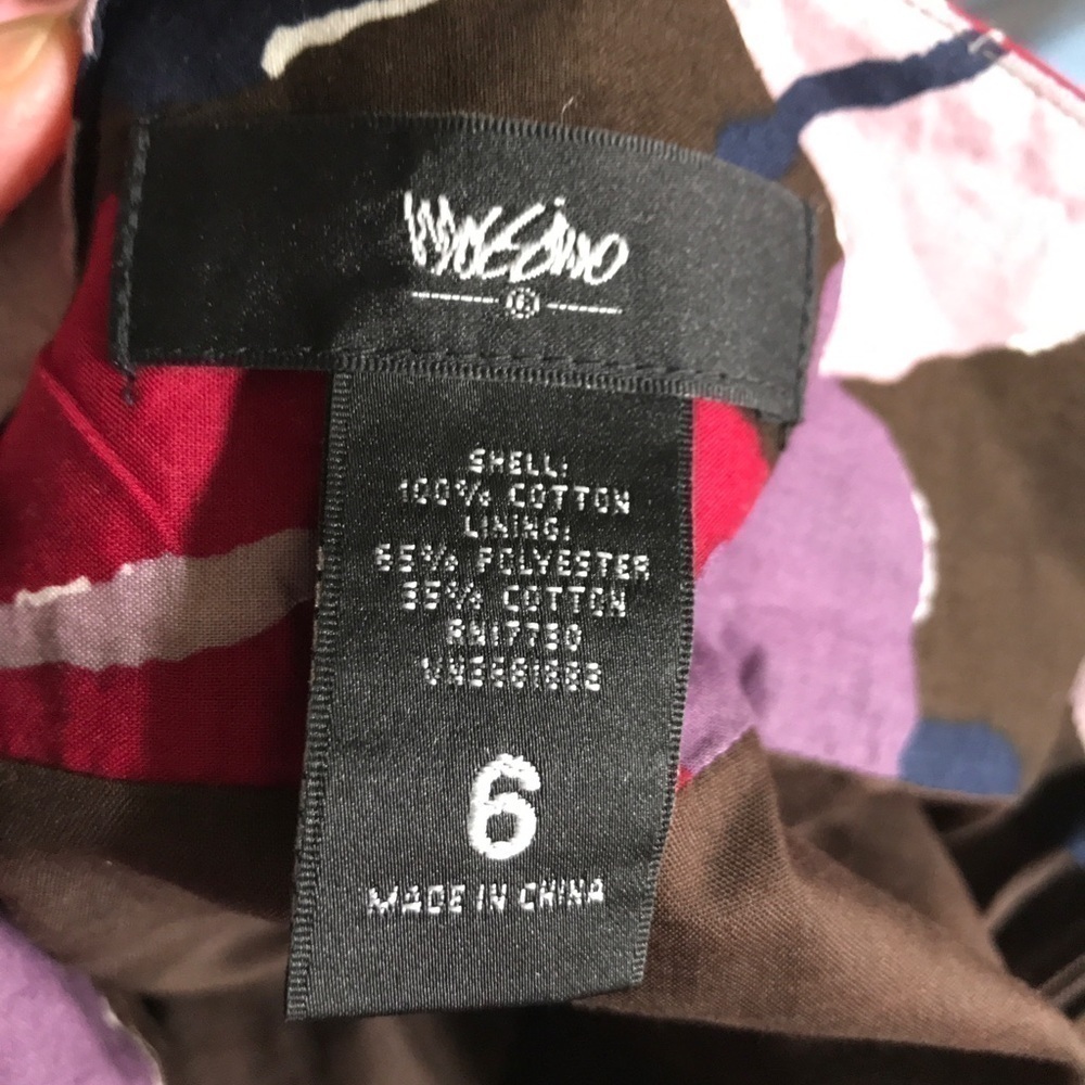 MOSSIMO A-line multi color cotton skirt Size 6 - Picture 8 of 9